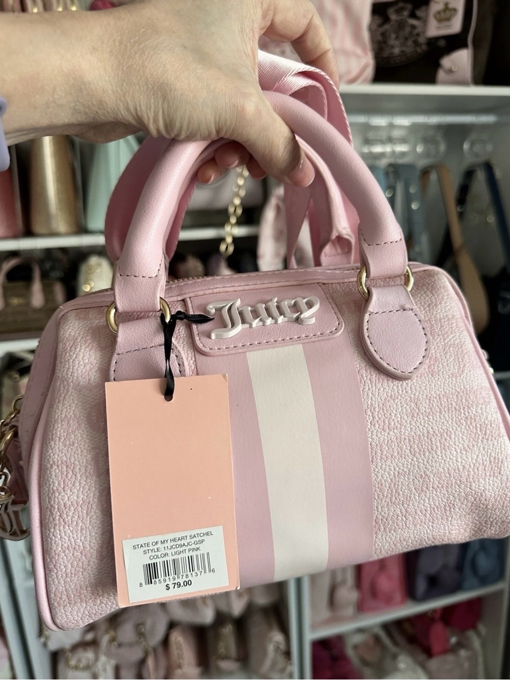 Pink Juicy Couture Satchel Crossbody Bag